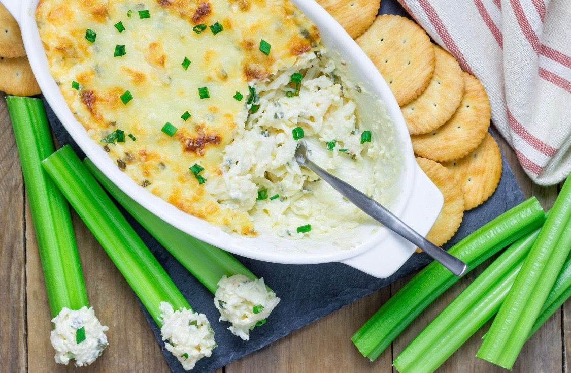 Hot Cheesy Crab Dip (Easy Party Appetizer)