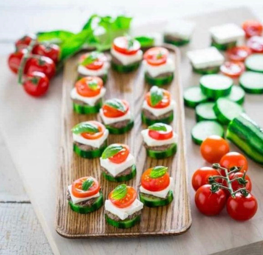 Mediterranean Cucumber Snack Cups (Healthy Party Appetizer)