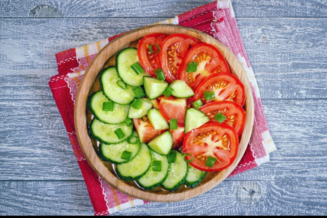 🥒🍅 Healthy Cucumber Tomato Salad