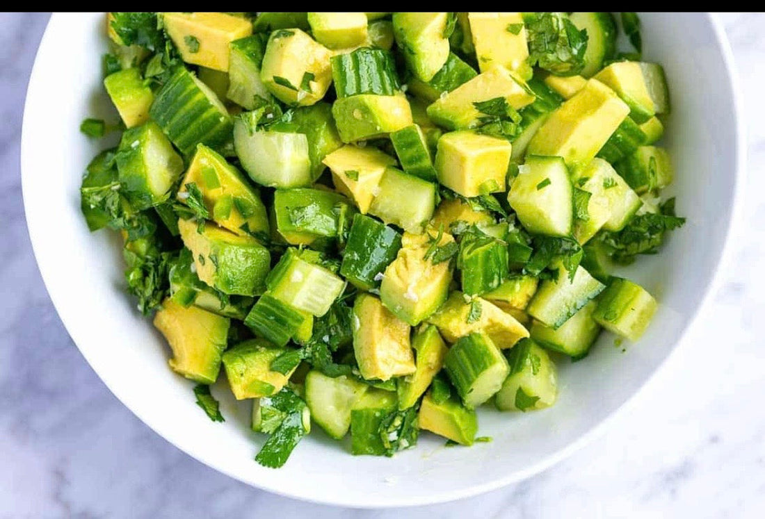 🥑🥒 🥑🥒 Auntie Sebrena’s Avocado Cucumber Salad