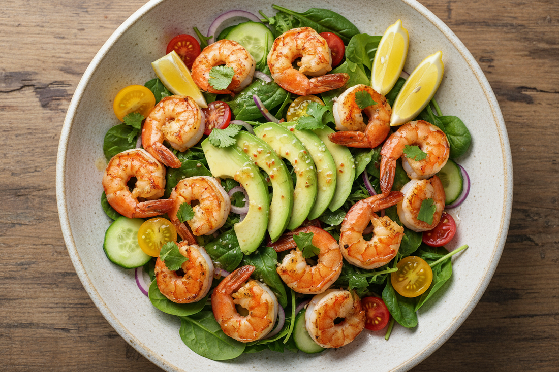 🍤🥑 Healthy Shrimp Avocado Salad