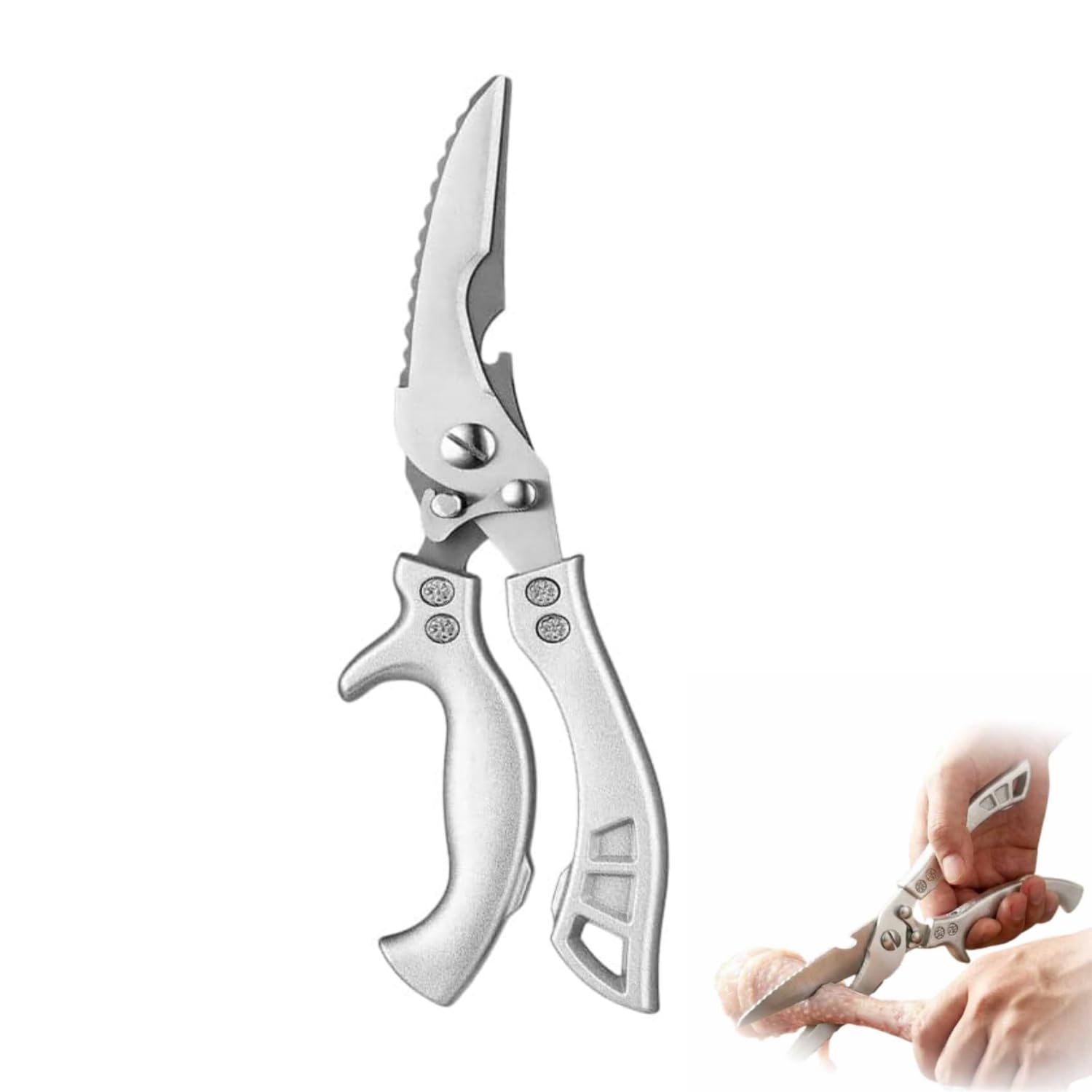 Heavy-Duty Stainless Steel Kitchen Scissors