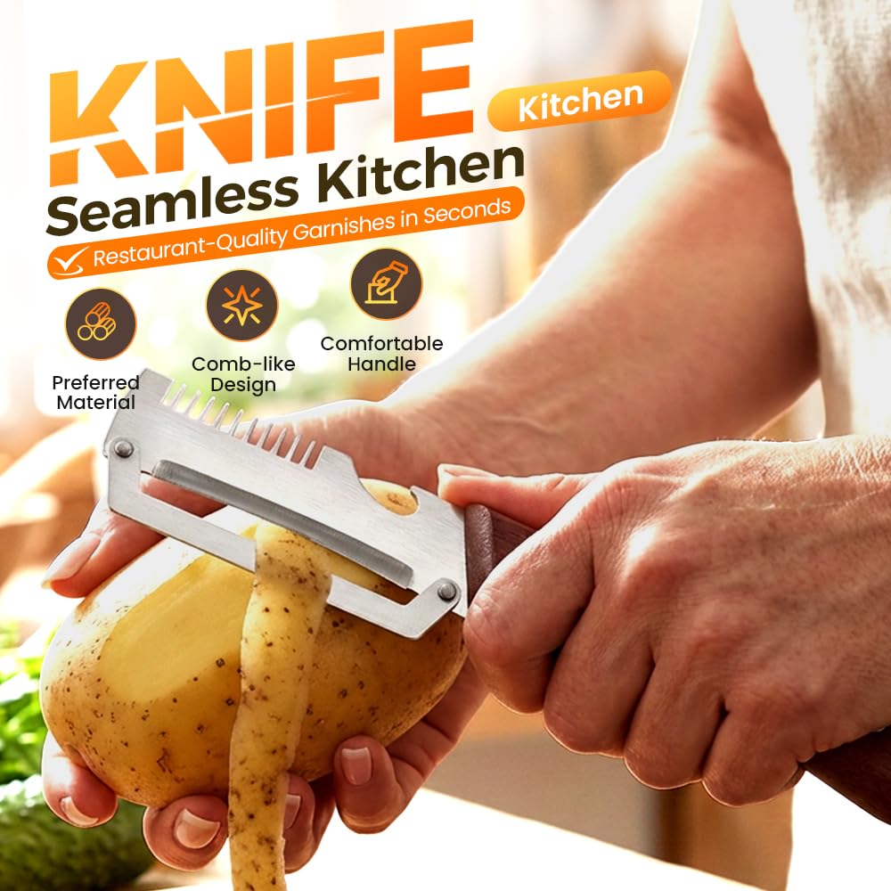 Premium Wooden Handle Vegetable Peeler