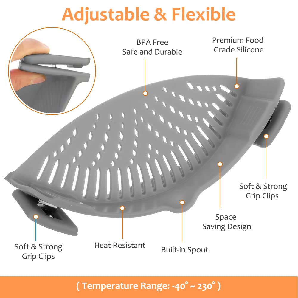Collapsible Pot Clip Strainer