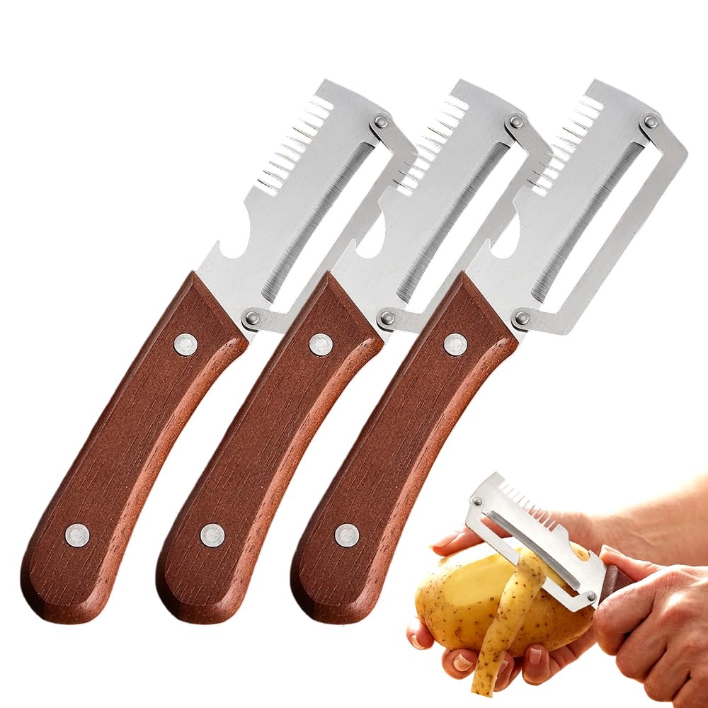 Premium Wooden Handle Vegetable Peeler