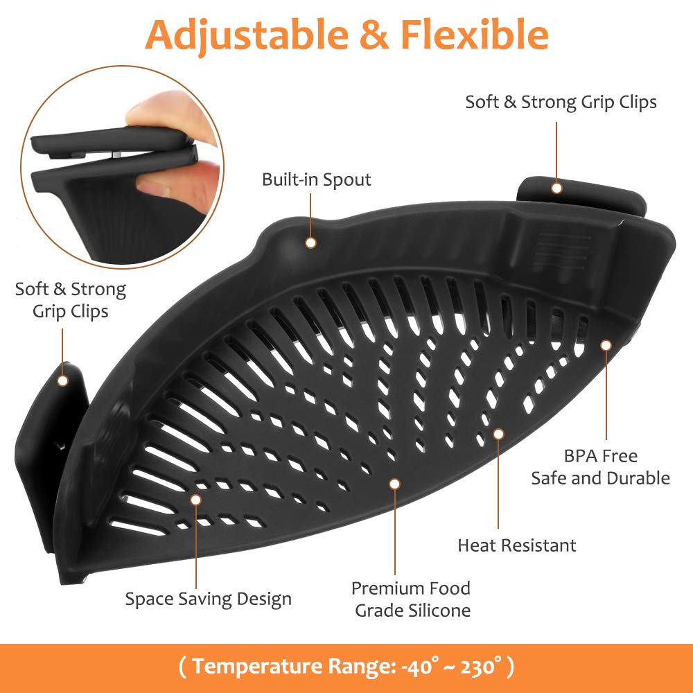 Collapsible Pot Clip Strainer