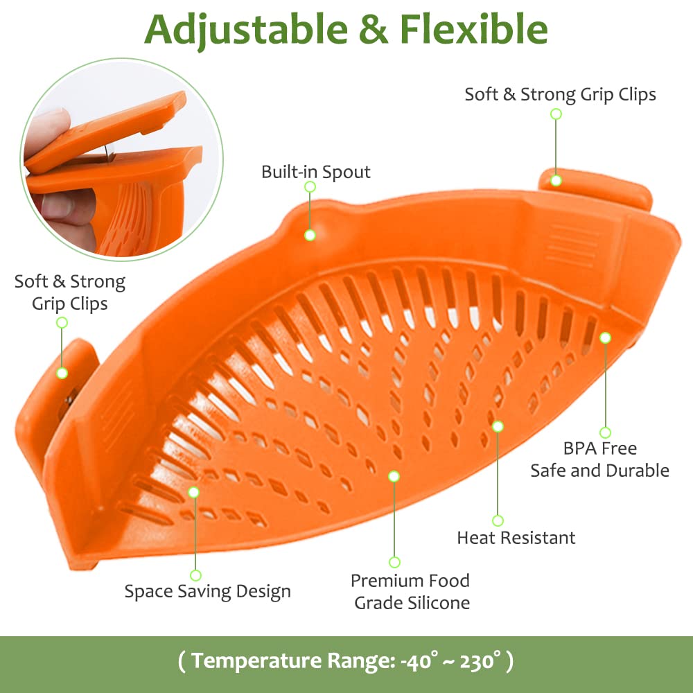 Collapsible Pot Clip Strainer