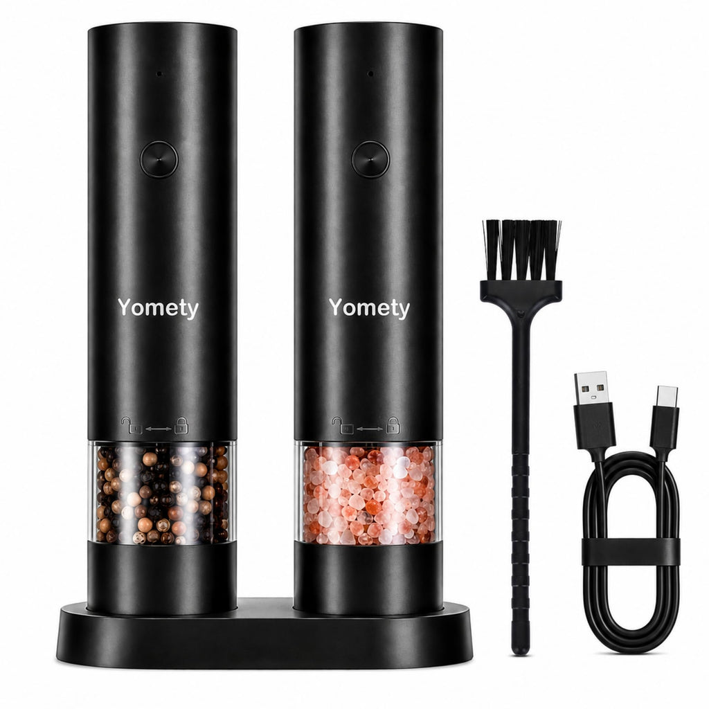 Automatic Rechargeable Salt & Pepper Mill Set