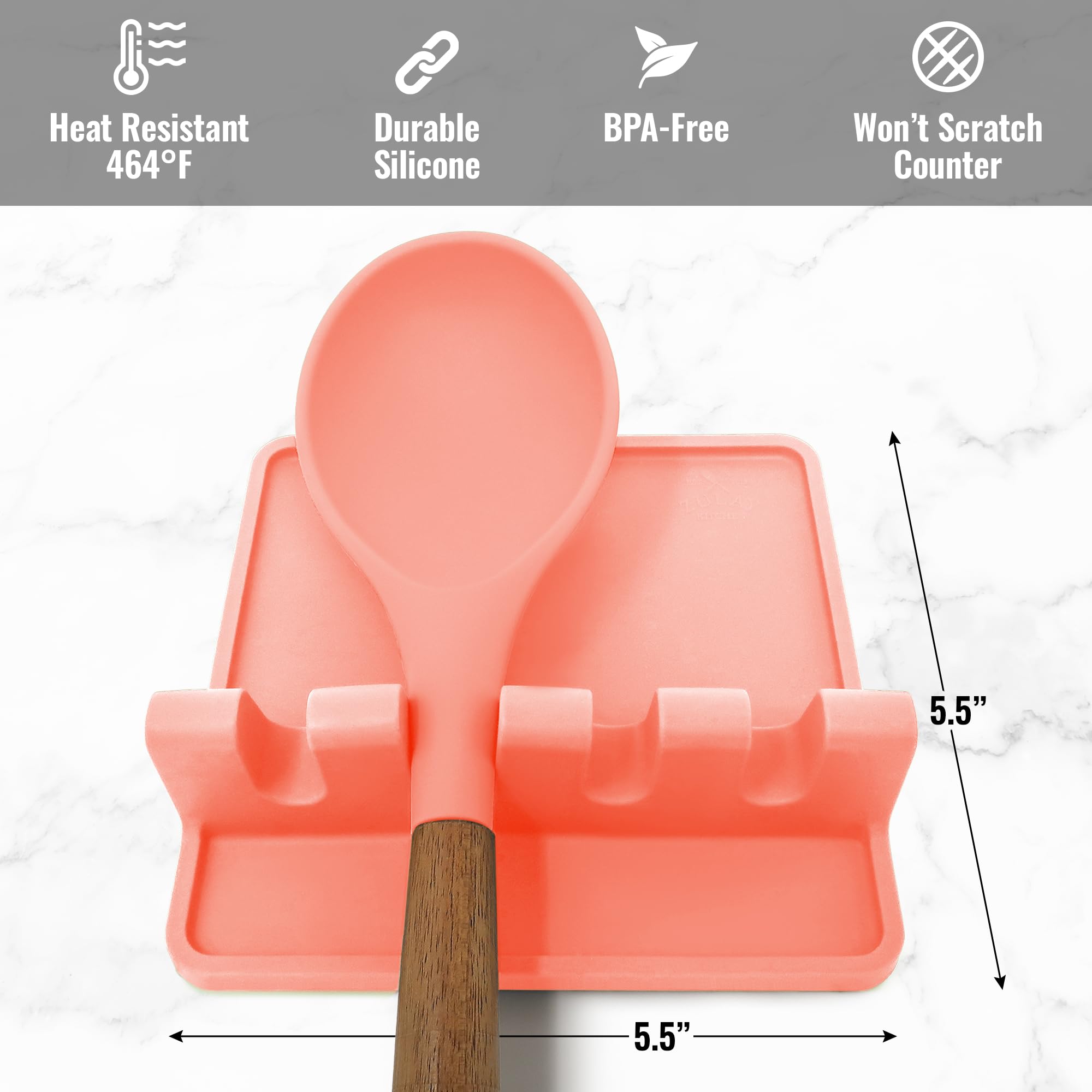 Heat-Resistant Silicone Spoon Rest