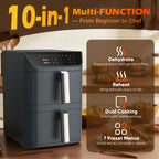 12.6QT Dual Basket Air Fryer