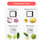 4-in-1 Vegetable Chopper & Spiralizer