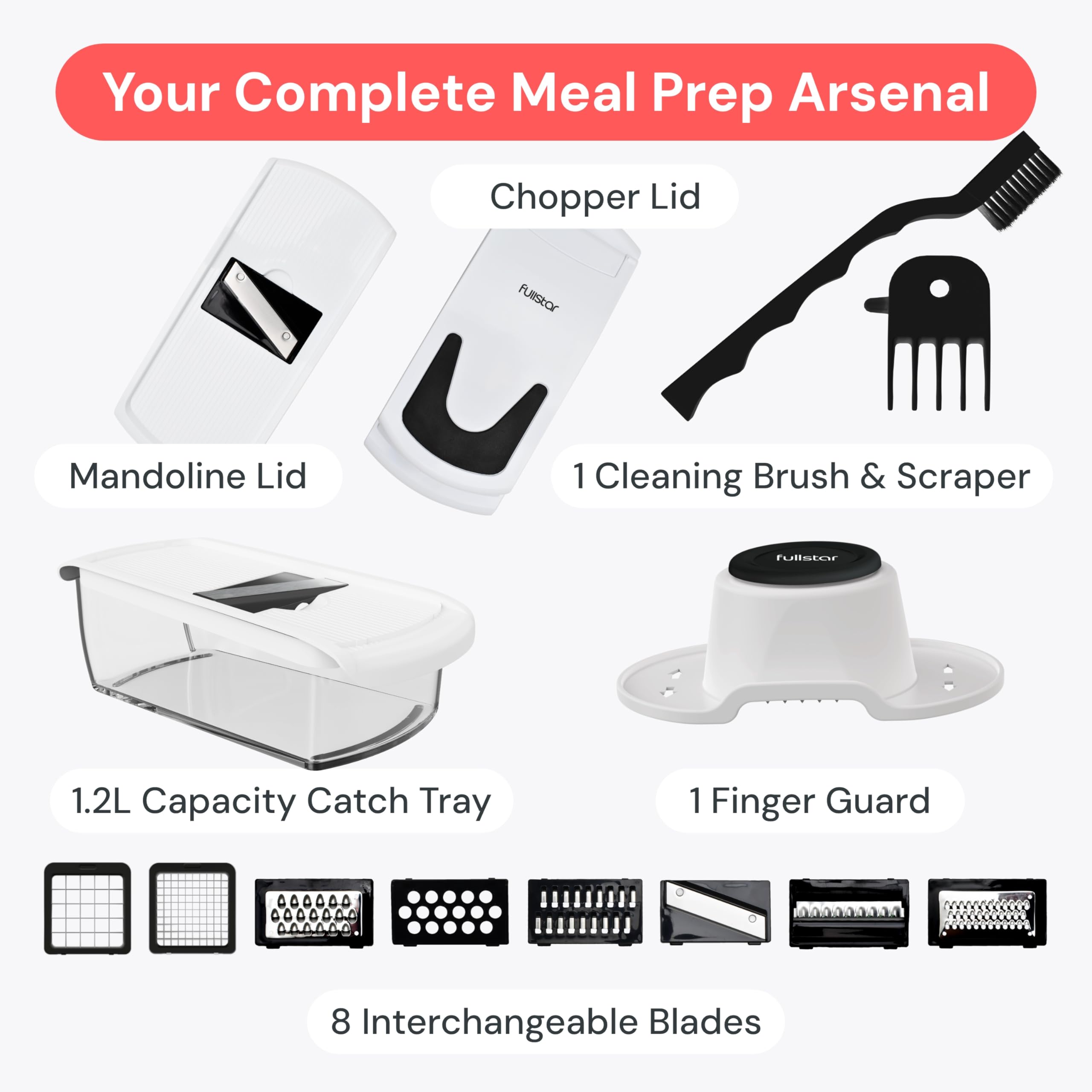 4-in-1 Vegetable Chopper & Spiralizer
