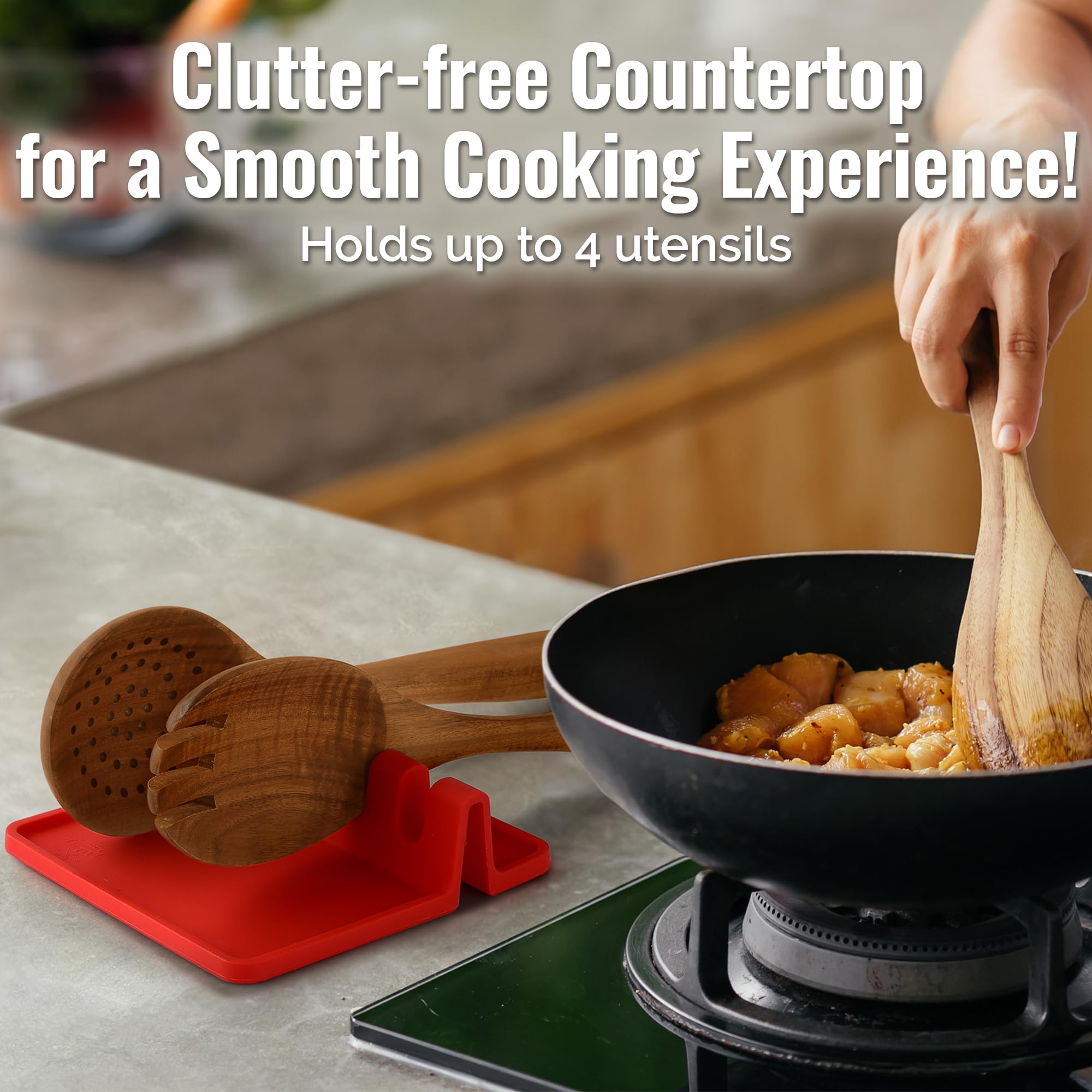 Heat-Resistant Silicone Spoon Rest