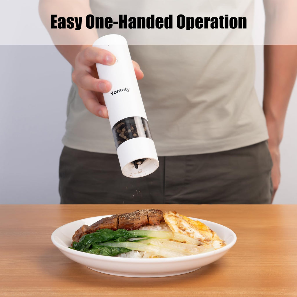 Automatic Rechargeable Salt & Pepper Mill Set