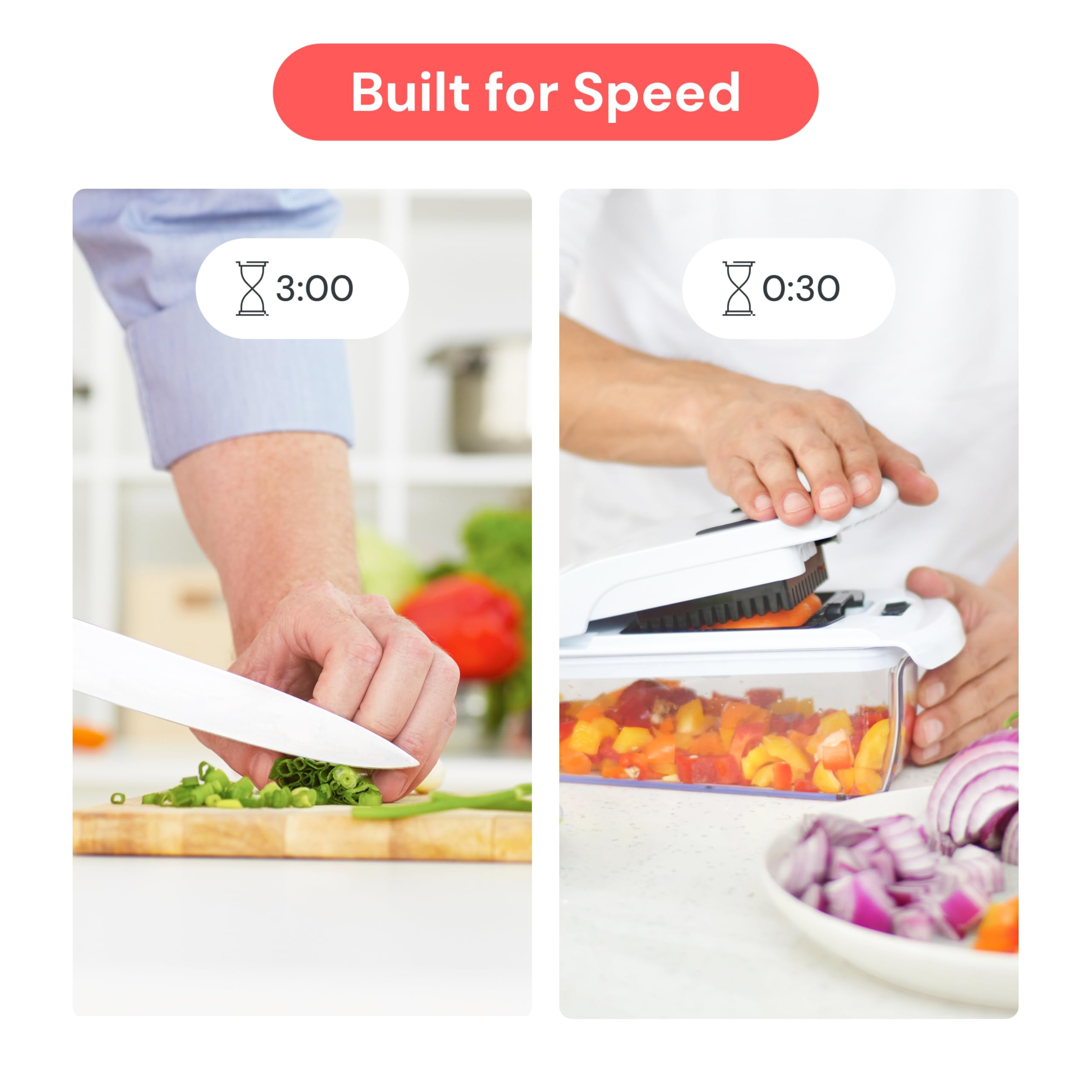 4-in-1 Vegetable Chopper & Spiralizer