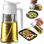 2-in-1 Glass Olive Oil Sprayer Bottle