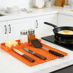 Silicone Griddle Tool Mat with Drip Pad