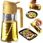 2-in-1 Glass Olive Oil Sprayer Bottle