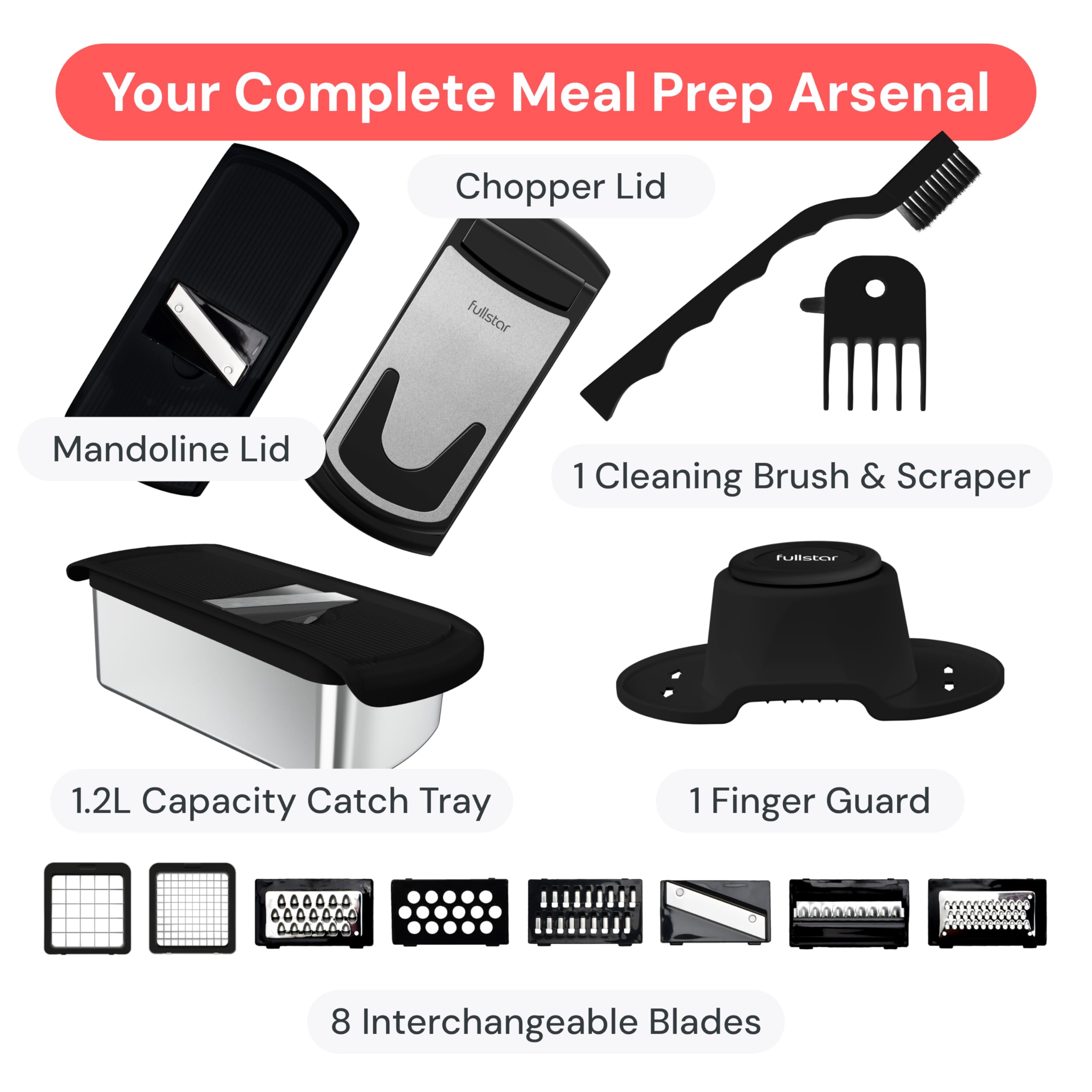 4-in-1 Vegetable Chopper & Spiralizer