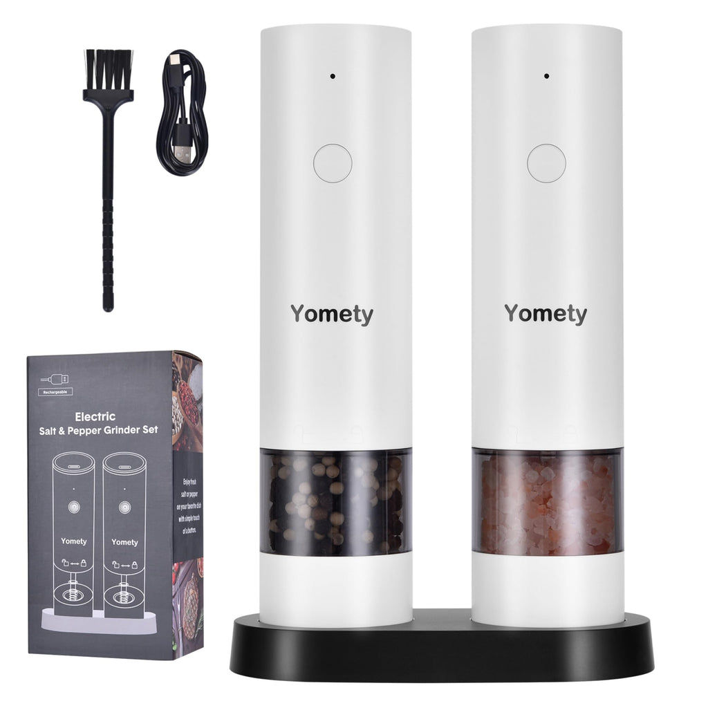Automatic Rechargeable Salt & Pepper Mill Set