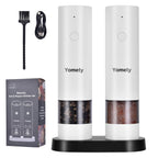 Automatic Rechargeable Salt & Pepper Mill Set