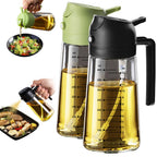 2-in-1 Glass Olive Oil Sprayer Bottle