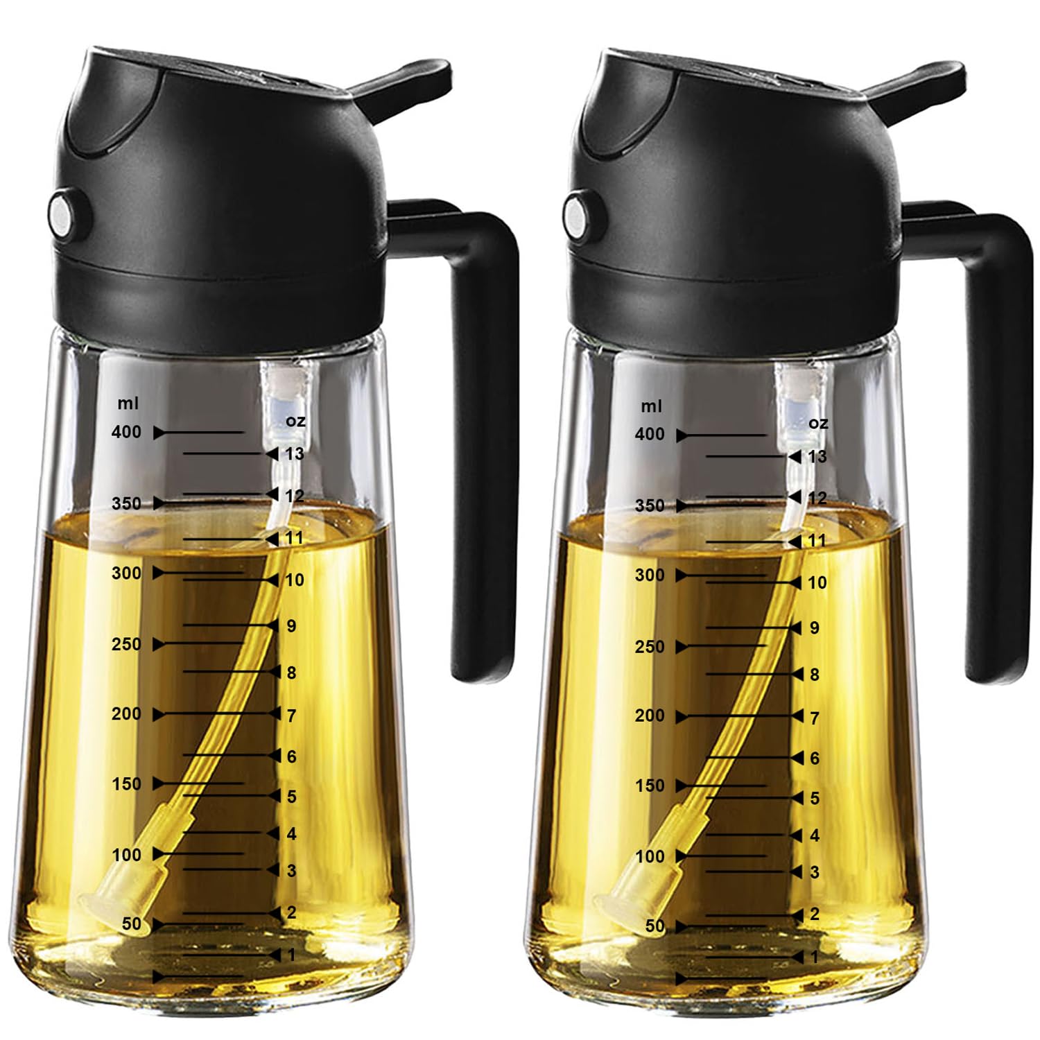 2-in-1 Glass Olive Oil Sprayer Bottle