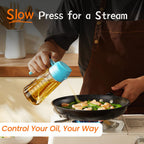2-in-1 Glass Olive Oil Sprayer Bottle