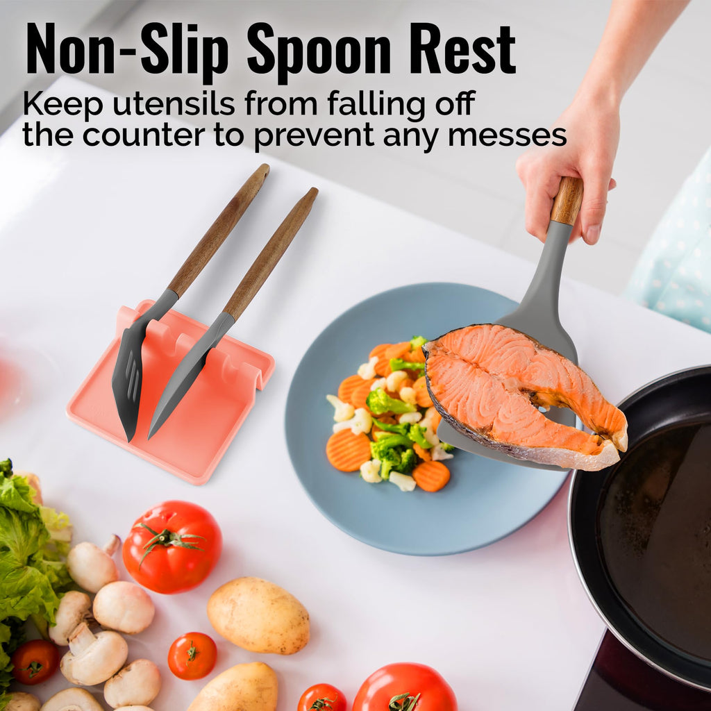 Heat-Resistant Silicone Spoon Rest