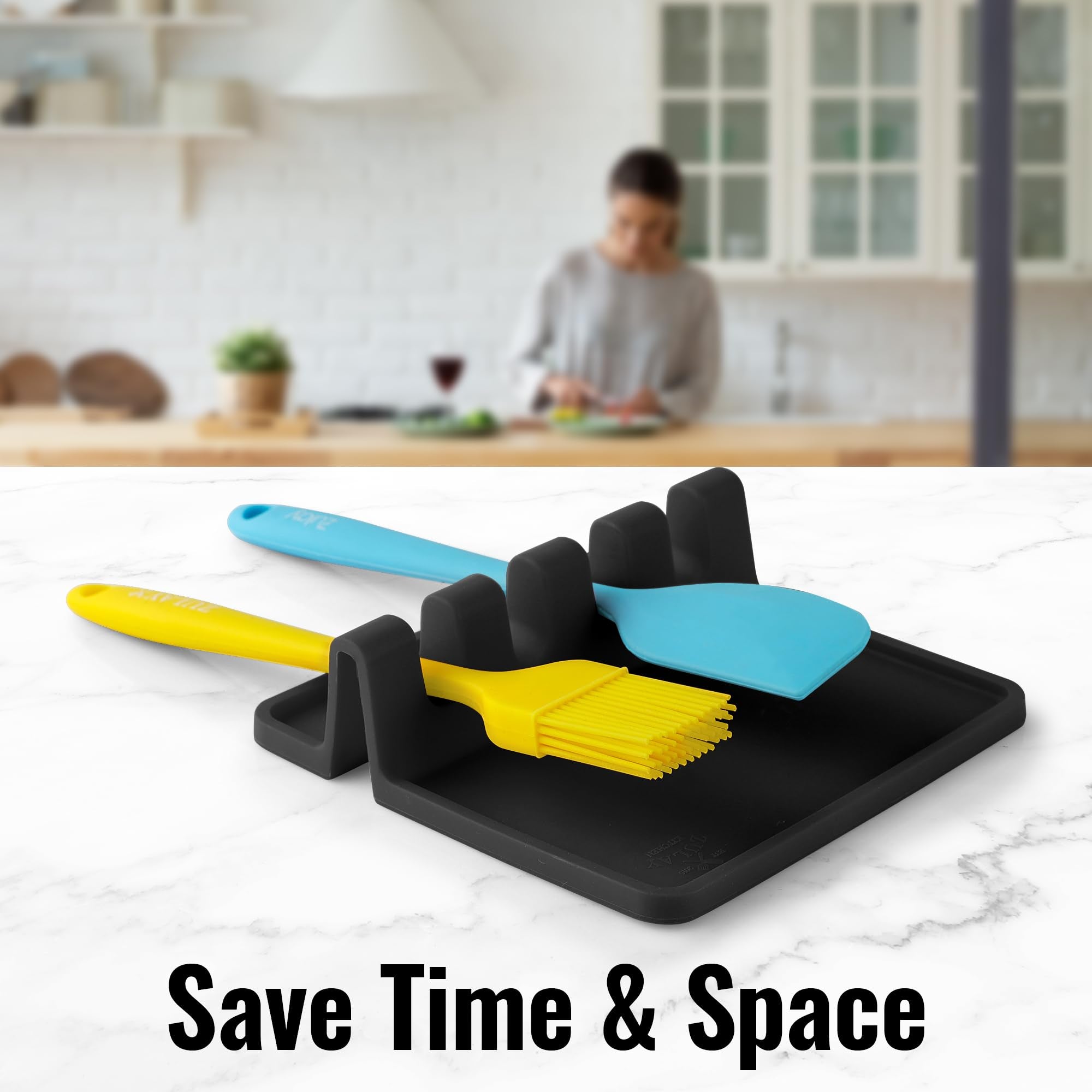 Heat-Resistant Silicone Spoon Rest