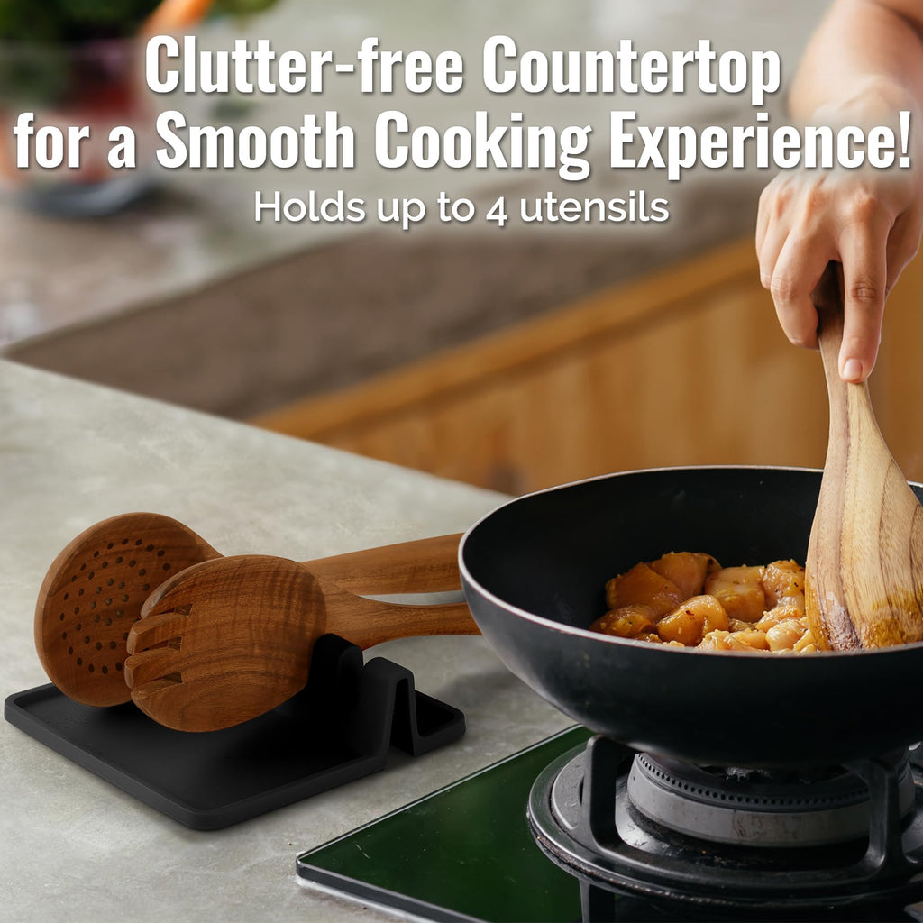 Heat-Resistant Silicone Spoon Rest