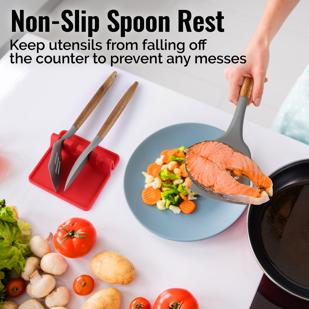 Heat-Resistant Silicone Spoon Rest