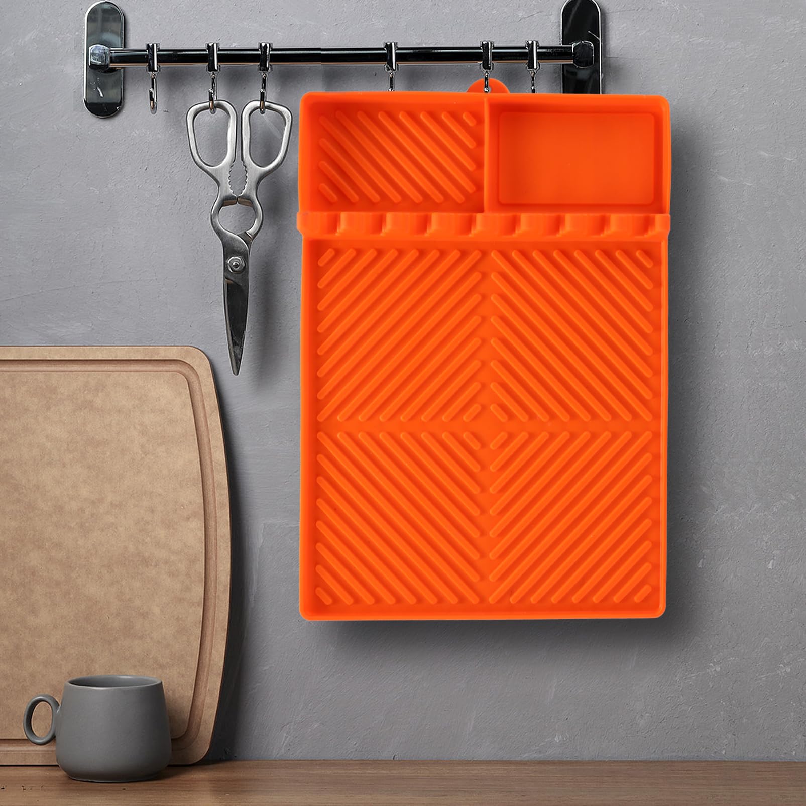 Silicone Griddle Tool Mat with Drip Pad