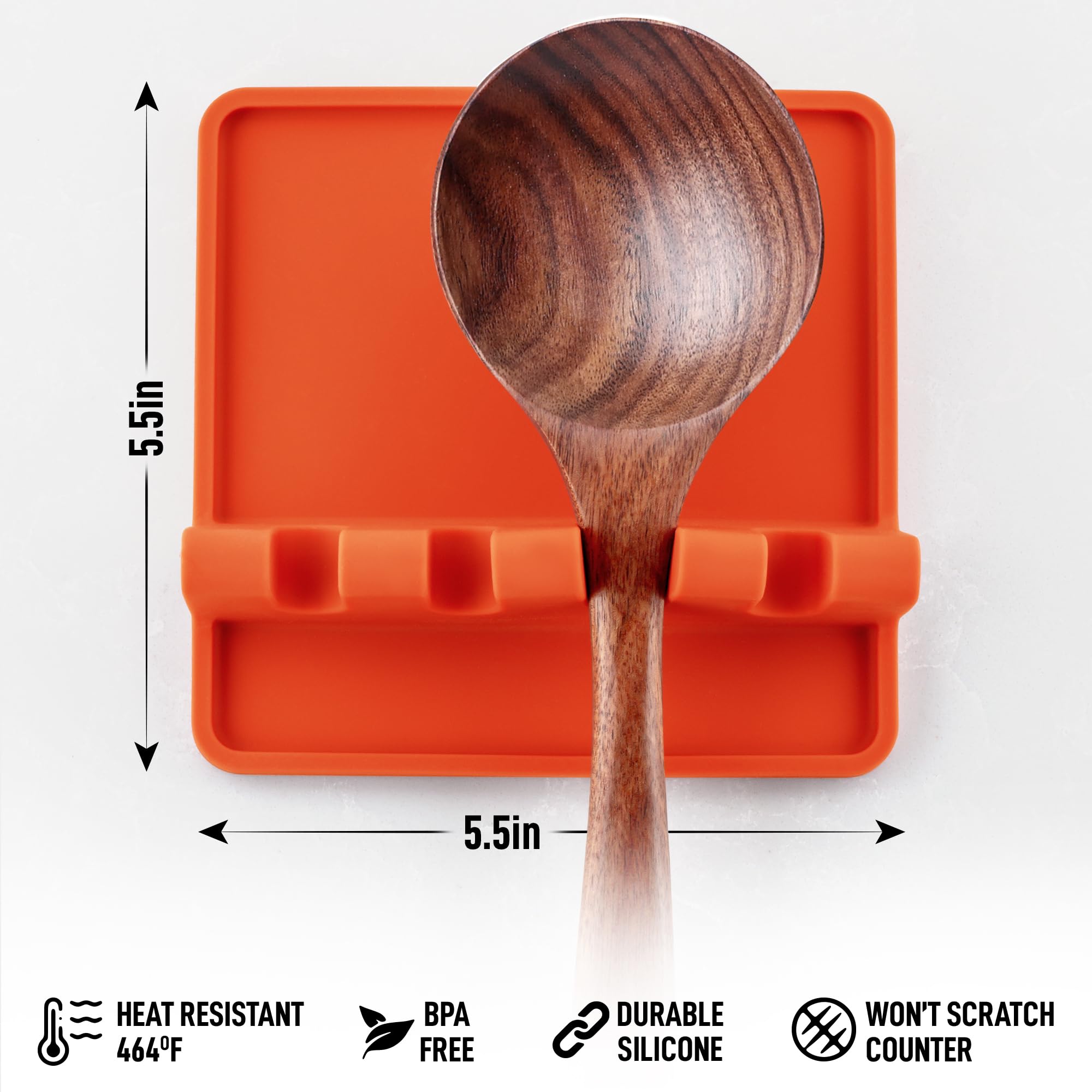 Heat-Resistant Silicone Spoon Rest