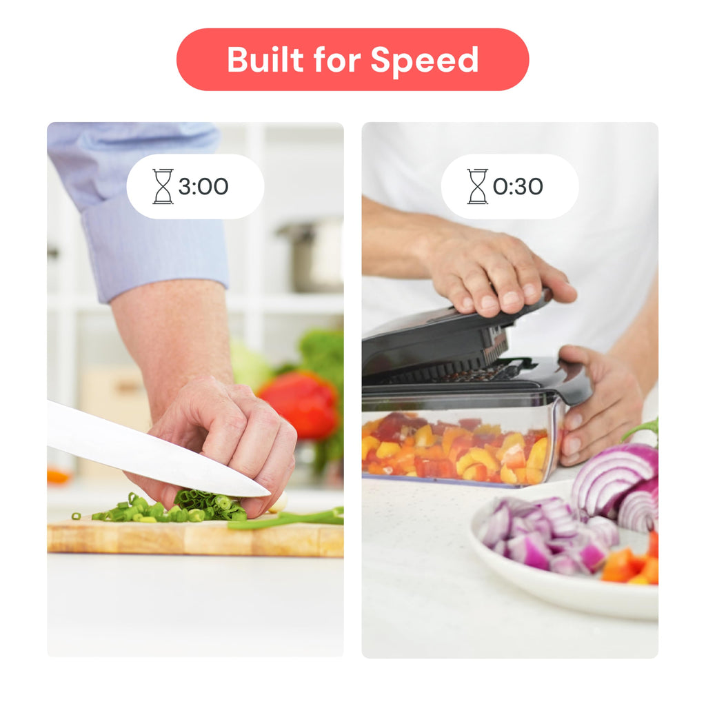 4-in-1 Vegetable Chopper & Spiralizer
