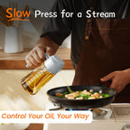 2-in-1 Glass Olive Oil Sprayer Bottle