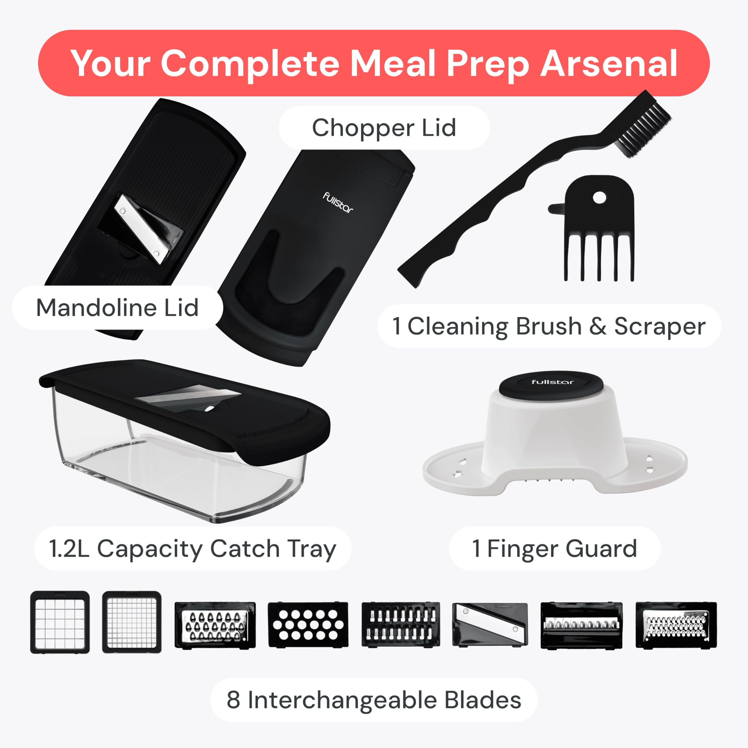 4-in-1 Vegetable Chopper & Spiralizer