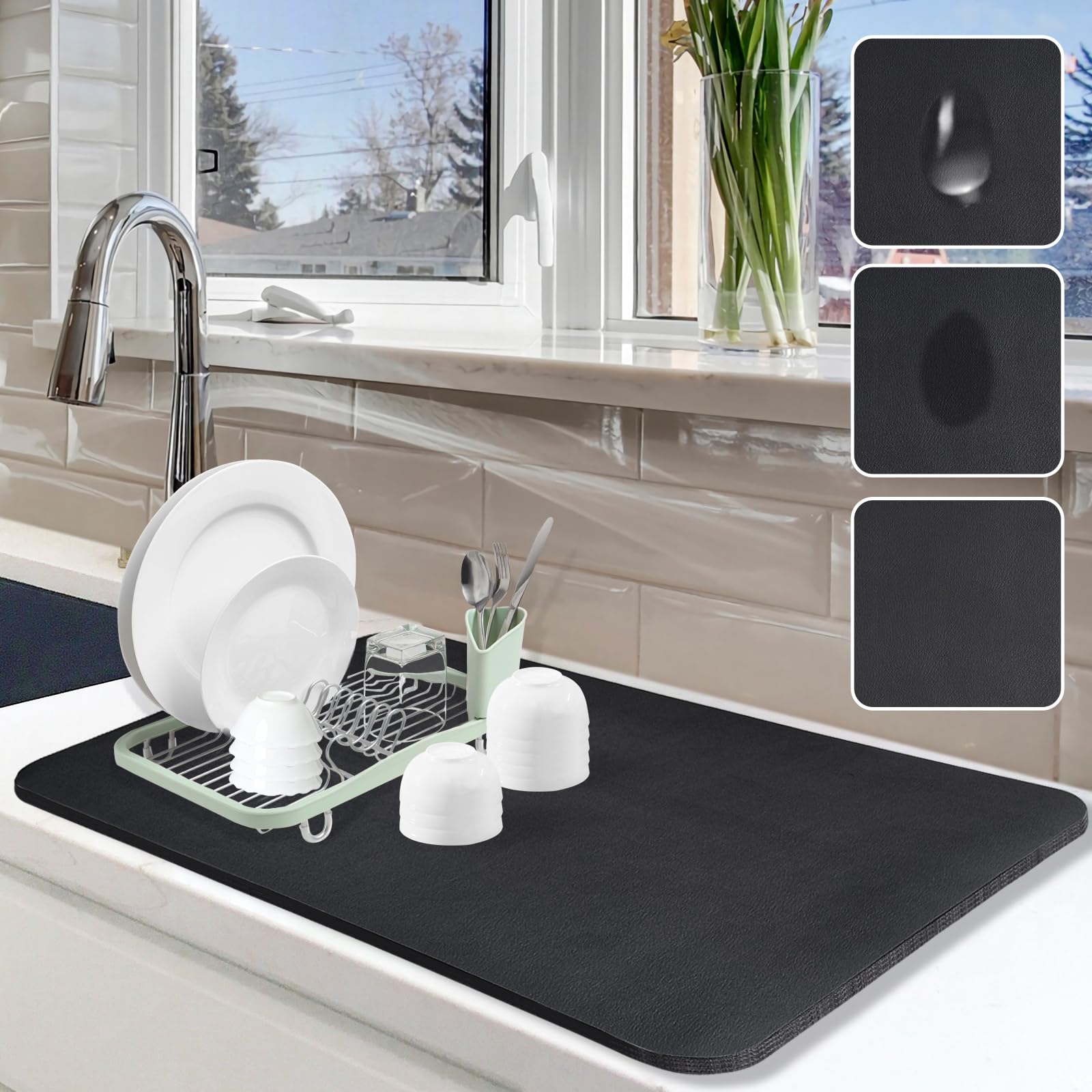 Dish Drying Pad for Kitchen Counter