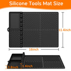 Silicone Griddle Tool Mat with Drip Pad