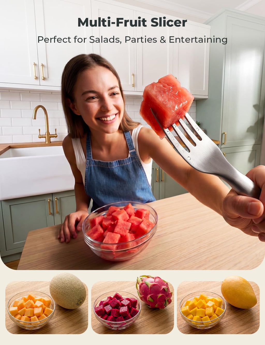 2-in-1 Watermelon Fork & Slicer Tool