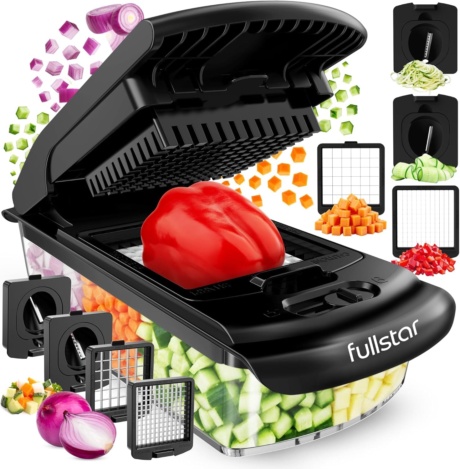4-in-1 Vegetable Chopper & Spiralizer
