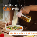 2-in-1 Glass Olive Oil Sprayer Bottle