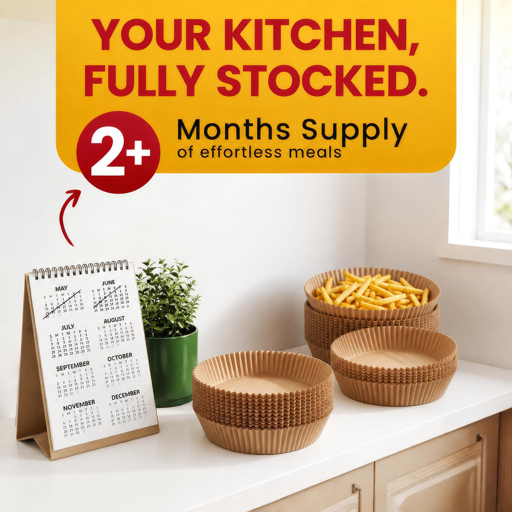 Air Fryer Disposable Paper Liners (125 pcs)