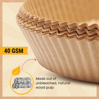Air Fryer Disposable Paper Liners (125 pcs)