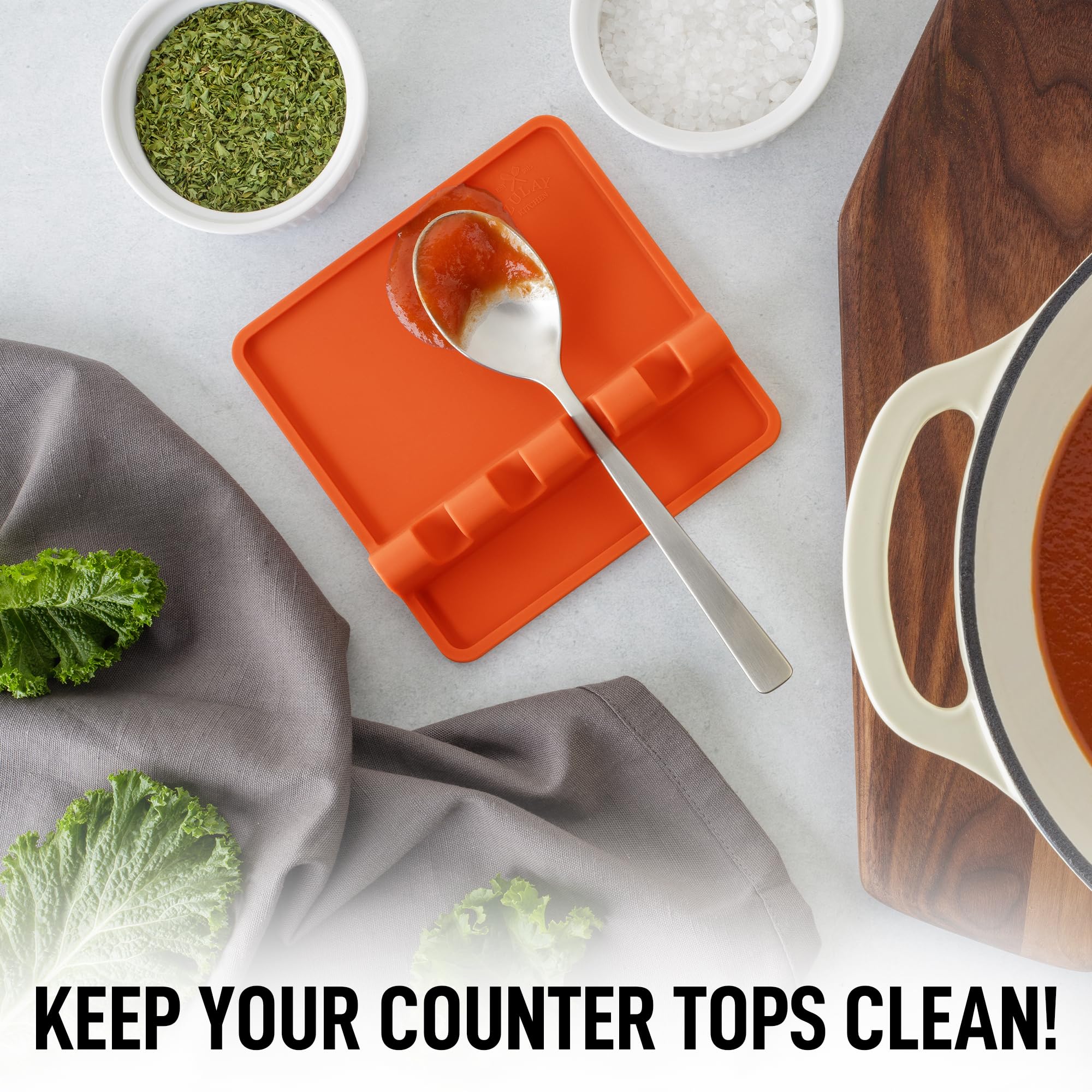 Heat-Resistant Silicone Spoon Rest