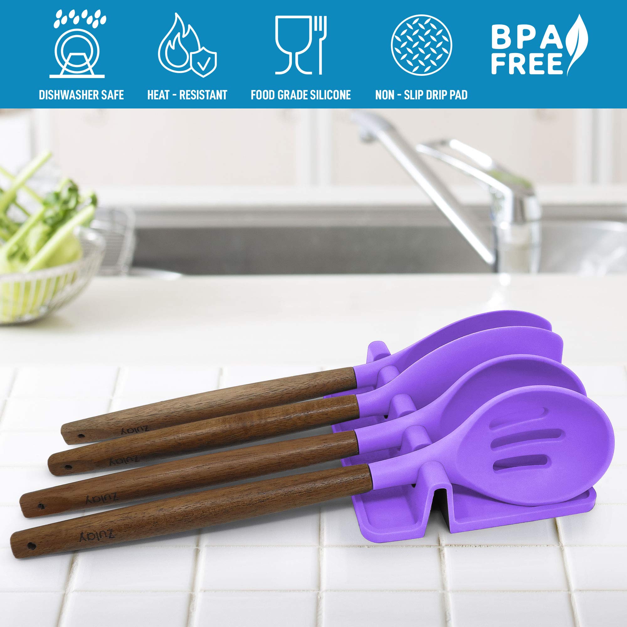 Heat-Resistant Silicone Spoon Rest
