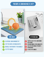 Dish Drying Pad for Kitchen Counter
