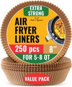 Air Fryer Disposable Paper Liners (125 pcs)