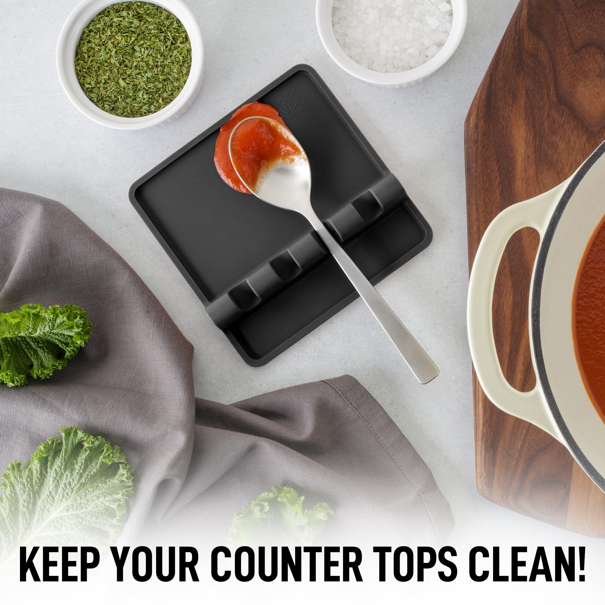 Heat-Resistant Silicone Spoon Rest