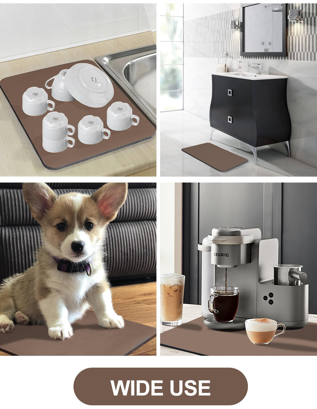 Dish Drying Pad for Kitchen Counter